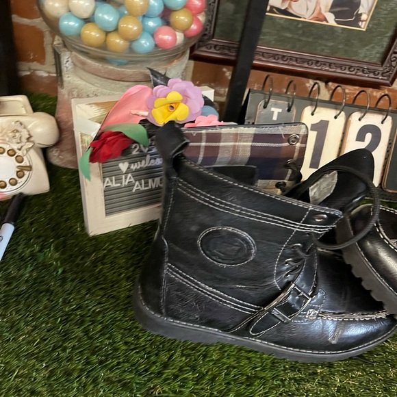 Cadillac Men's Army Black Carpenter Boots Size - Picture 2 of 13